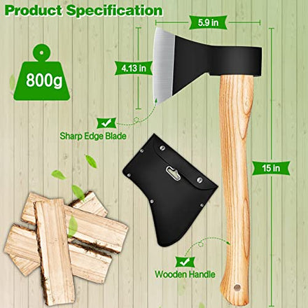 Sanyi 15'' Camping Axe Wood Splitting Wonder for Amazon FBA