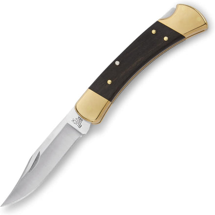 Buck Folding Hunter Ebony & Brass Perfection For Amazon FBA