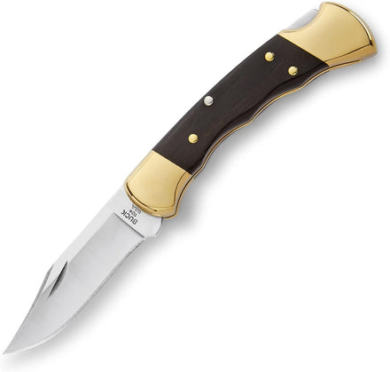 Buck Folding Hunter Ebony & Brass Perfection For Amazon FBA