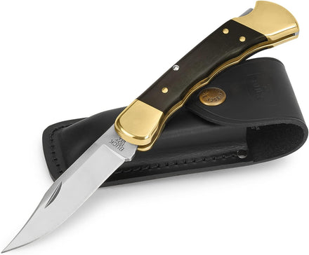 Buck Folding Hunter Ebony & Brass Perfection For Amazon FBA