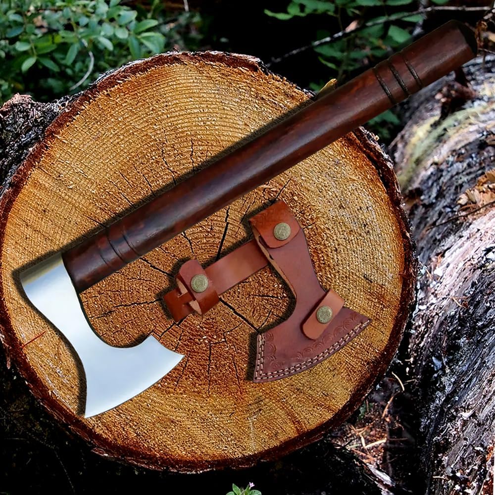 NIFDO Camping Axe Wood Splitter Forest Hatchet Small Axe Viking Axe Dropshipping product for Amazon