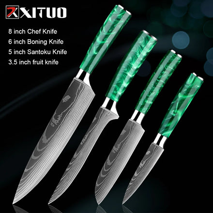 Japanese-Inspired Mastery Stainless Steel Kitchen Knife Set For amazon FBA