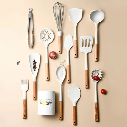 Silicone Elegance: 13-Piece Kitchen Tools for amazon FBA